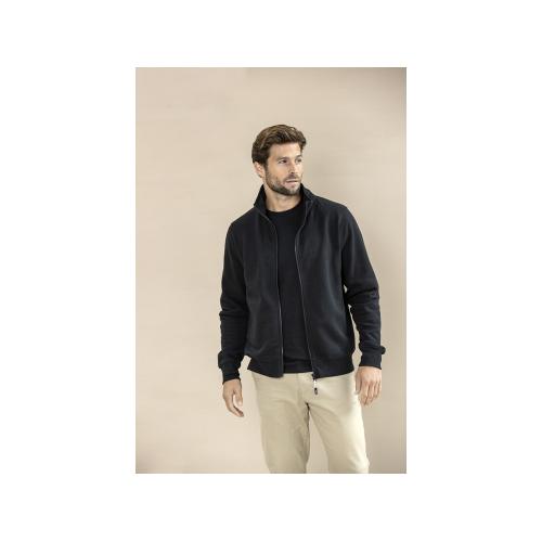 Galena унисекс-свитер с полноразмерной молнией из переработанных материалов Aware™  - Нейви; - купить подарки с логотипом в Воронеже