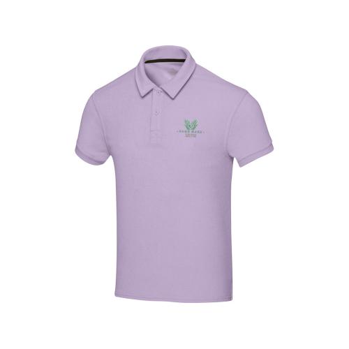 Рубашка поло унисекс Akoya из переработанного махрового материала - Lilac; - купить именные сувениры в Воронеже