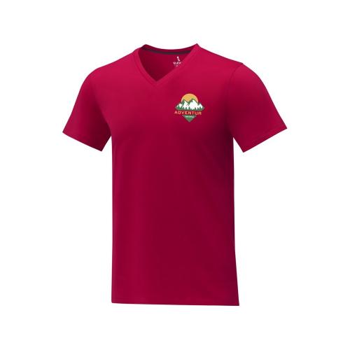 Somoto Мужская футболка с коротким рукавом и V-образным вырезом ; - купить именные сувениры в Воронеже