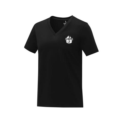 Somoto Женская футболка с коротким рукавом и V-образным вырезом ; - купить именные сувениры в Воронеже