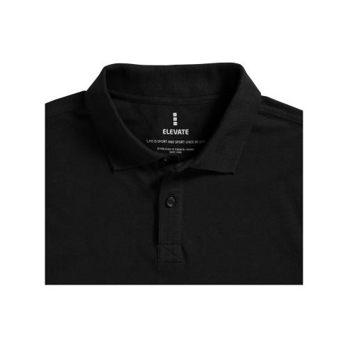 Рубашка поло Oakville мужская с длинным рукавом; - купить именные сувениры в Воронеже