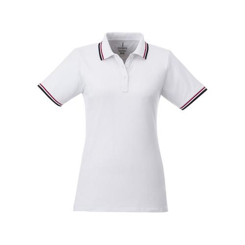 Женская футболка поло Fairfield с коротким рукавом с проклейкой; - купить необычные подарки в Воронеже