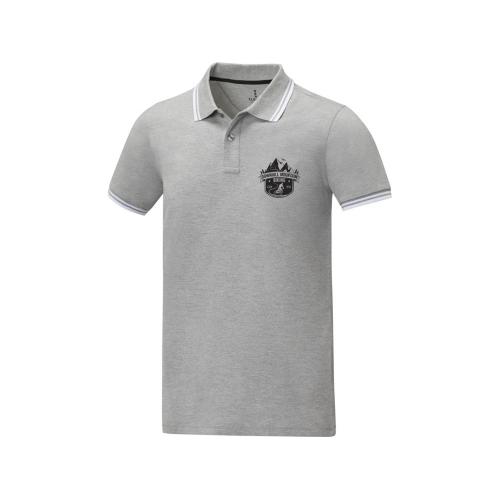 Amarago Мужское поло с коротким рукавом и контрастной отделкой; - купить именные сувениры в Воронеже