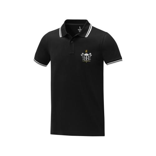 Amarago Мужское поло с коротким рукавом и контрастной отделкой; - купить именные сувениры в Воронеже