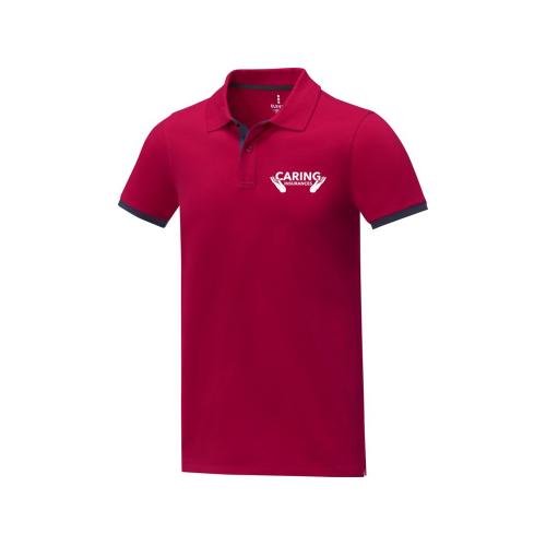 Morgan Двухцветное мужское поло с коротким рукавом ; - купить именные сувениры в Воронеже