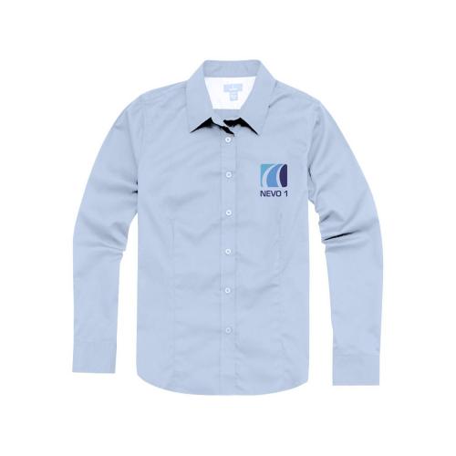 Рубашка Wilshire женская с длинным рукавом; - купить подарки с логотипом в Воронеже