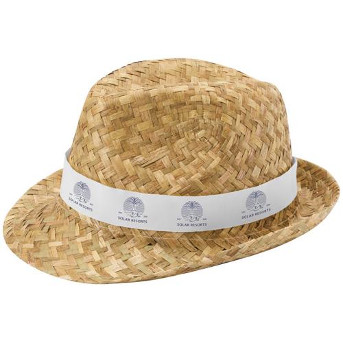 Pricus соломенная шляпа - Белый / Натуральный; - купить подарки с логотипом в Воронеже