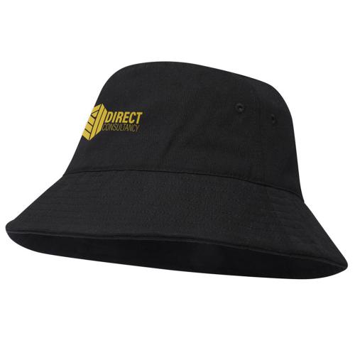 Панама Wicklow из переработанного материала - Сплошной черный; - купить именные сувениры в Воронеже