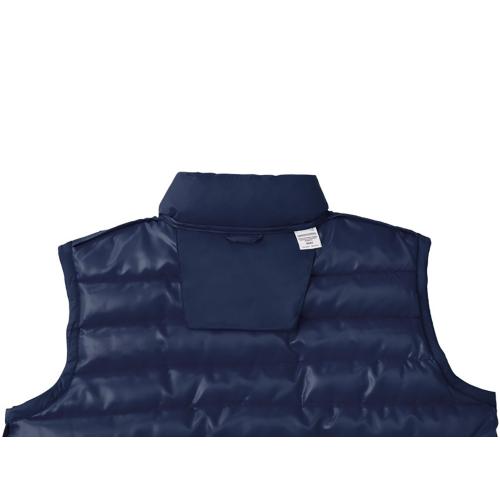 Женский утепленный жилет Pallas  из переработанных материалов по стандарту GRS - Темно - синий; - купить именные сувениры в Воронеже