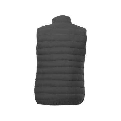 Женский утепленный жилет Pallas  из переработанных материалов по стандарту GRS - Темно - серый; - купить необычные сувениры в Воронеже