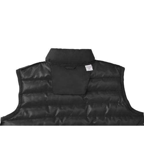 Женский утепленный жилет Pallas  из переработанных материалов по стандарту GRS - Сплошной черный; - купить именные сувениры в Воронеже