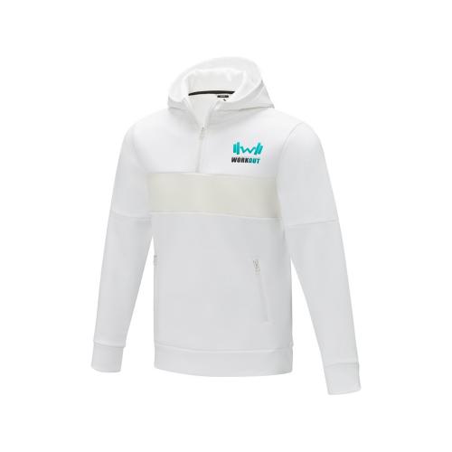 Мужской свитер анорак Sayan на молнии на половину длины с капюшоном; - купить именные сувениры в Воронеже