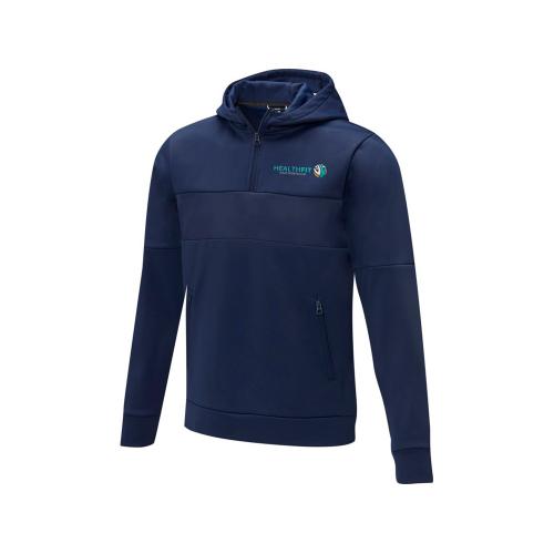 Мужской свитер анорак Sayan на молнии на половину длины с капюшоном; - купить именные сувениры в Воронеже