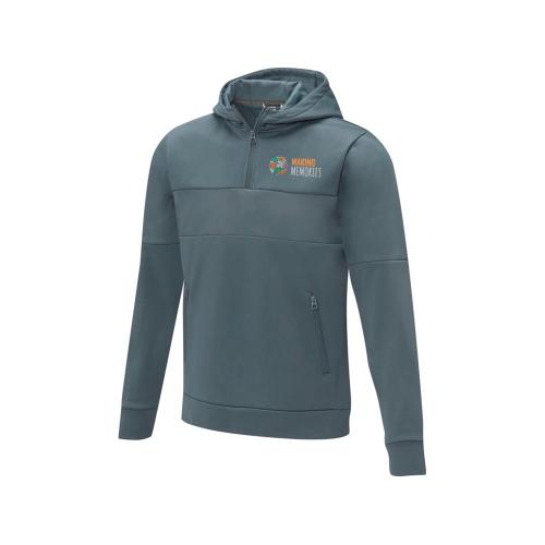 Мужской свитер анорак Sayan на молнии на половину длины с капюшоном; - купить именные сувениры в Воронеже