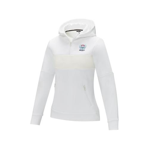 Женский свитер анорак Sayan на молнии на половину длины с капюшоном; - купить именные сувениры в Воронеже