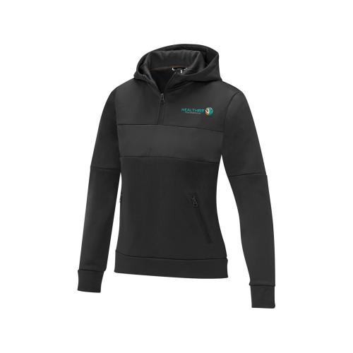 Женский свитер анорак Sayan на молнии на половину длины с капюшоном; - купить именные сувениры в Воронеже