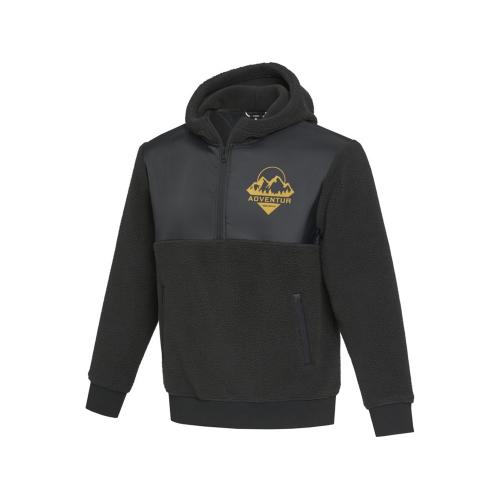 Evans трикотажная толстовка из искусственного меха унисекс - сплошной черный; - купить подарки с логотипом в Воронеже