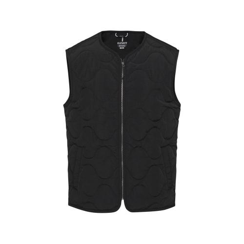 Quartz утепленный жилет унисекс из переработанного материала GRS - сплошной черный; - купить необычные подарки в Воронеже