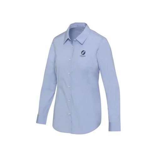 Carnelian женская рубашка из поплина - Голубой; - купить подарки с логотипом в Воронеже