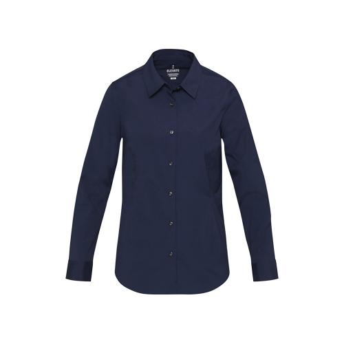 Carnelian женская рубашка из поплина - Navy Blue; - купить необычные подарки в Воронеже