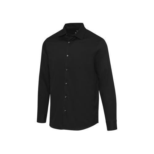 Citrine мужская рубашка из твила - сплошной черный