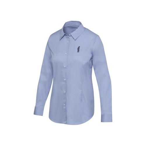 Citrine женская рубашка из твила - Голубой; - купить подарки с логотипом в Воронеже