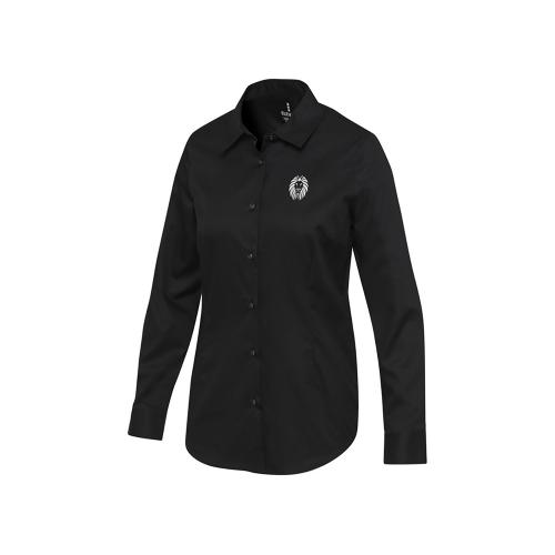 Citrine женская рубашка из твила - сплошной черный; - купить подарки с логотипом в Воронеже