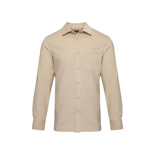 Alum вельветовая рубашка унисекс - Oatmeal; - купить необычные подарки в Воронеже