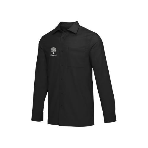 Alum вельветовая рубашка унисекс - сплошной черный; - купить именные сувениры в Воронеже