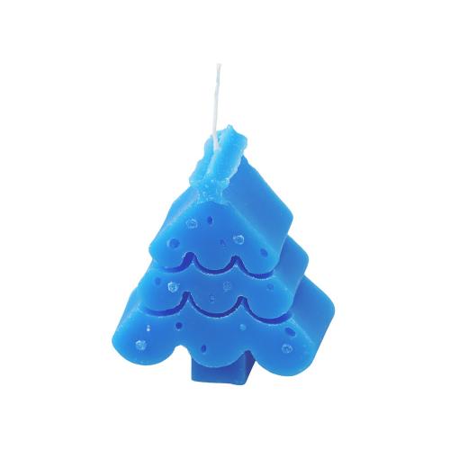 Свеча Елочка, синий