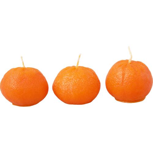 Набор свечей Мандарины в сетке; - купить необычные сувениры в Воронеже