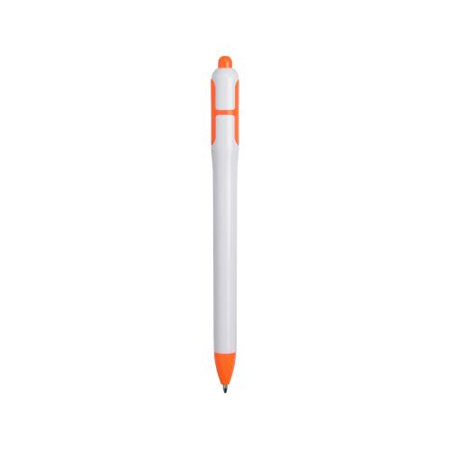 Ручка шариковая с белым корпусом и цветными вставками; - купить именные сувениры в Воронеже