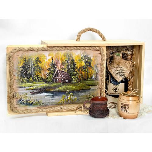 Подарочный набор Лесная пасека; - купить именные сувениры в Воронеже