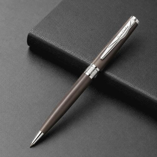 Ручка шариковая Pierre Cardin коллекция СЕКРЕТ БИЗНЕС | SECRET BUSINESS. Корпус - латунь и лак. Отделка и детали дизайна - сталь, хром. Цвет - перламутровый бежевый. Упаковка В.