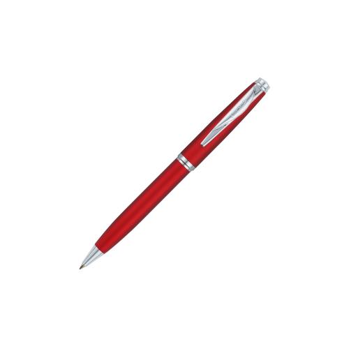 Ручка шариковая Pierre Cardin GAMME Classic с поворотным механизмом, красный матовый/серебро