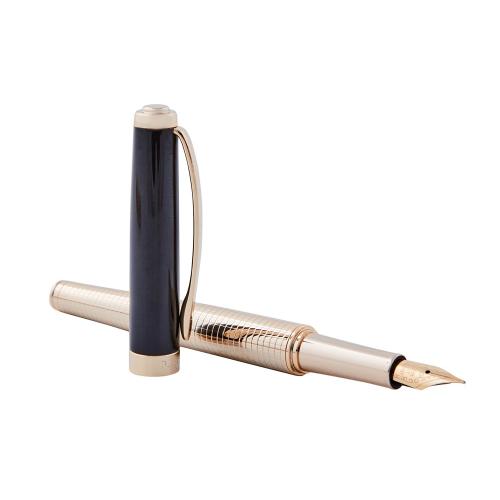 Ручка перьевая Pierre Cardin GOLDEN. Цвет - золотистый и черный. Упаковка B-1; - купить необычные подарки в Воронеже