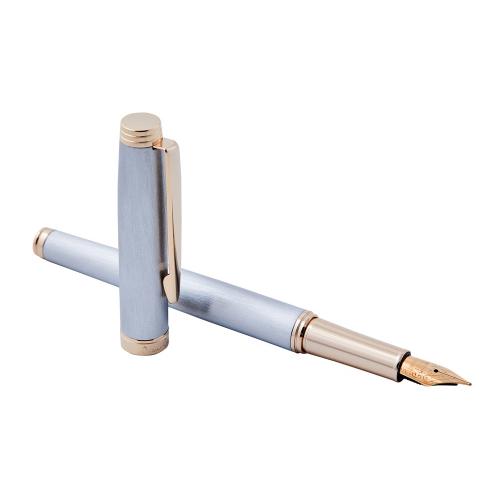 Ручка перьевая Pierre Cardin SHINE. Цвет - серебристый. Упаковка B-1; - купить необычные подарки в Воронеже