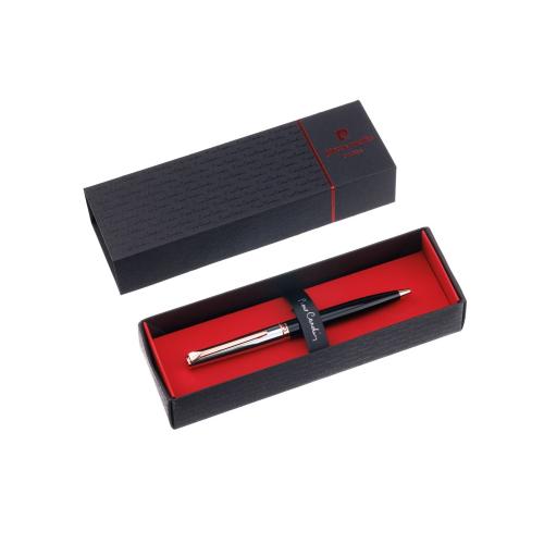 Ручка шариковая Pierre Cardin GAMME. Цвет - черный и серебристый. Упаковка Е; - купить подарки с логотипом в Воронеже
