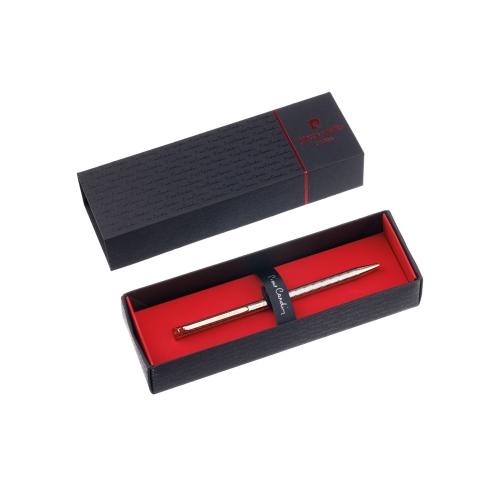 Ручка шариковая Pierre Cardin SLIM. Цвет - серебристый. Упаковка Е; - купить подарки с логотипом в Воронеже