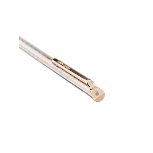 Ручка шариковая Pierre Cardin SLIM. Цвет - серебристый. Упаковка Е; - купить именные сувениры в Воронеже