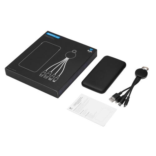 Набор из внешнего акуумулятора и универсального кабеля с подсветкой лого Reserve LED, 10000mAh; - купить необычные сувениры в Воронеже