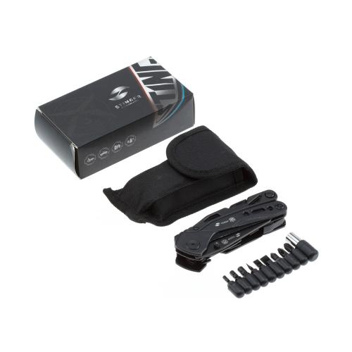 Мультитул Stinger, 105x45 мм, 13 функций, сталь, чёрный; - купить подарки с логотипом в Воронеже