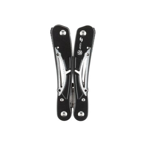 Мультитул Stinger, 105x45 мм, 13 функций, сталь/алюминий, серебристо-чёрный; - купить именные сувениры в Воронеже