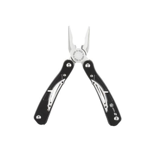 Мультитул Stinger, 105x45 мм, 13 функций, сталь/алюминий, серебристо-чёрный; - купить необычные подарки в Воронеже