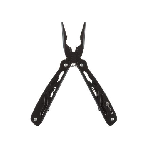 Мультитул Stinger, 100x35 мм, 12 функций, сталь/алюминий, чёрный; - купить необычные подарки в Воронеже