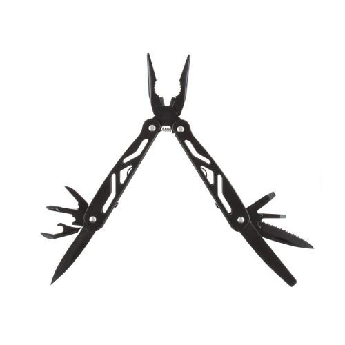 Мультитул Stinger, 100x35 мм, 12 функций, сталь/алюминий, чёрный; - купить необычные сувениры в Воронеже