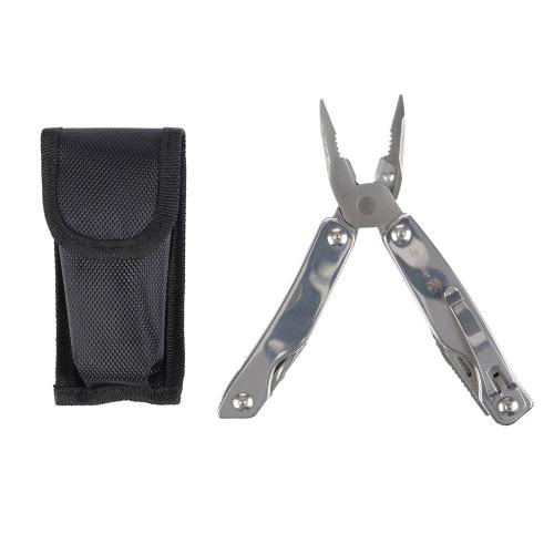 Мультитул Stinger, 100x45 мм, 11 функций, сталь, серебристый; - купить подарки с логотипом в Воронеже