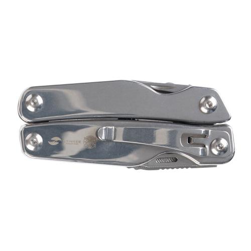 Мультитул Stinger, 100x45 мм, 11 функций, сталь, серебристый; - купить именные сувениры в Воронеже