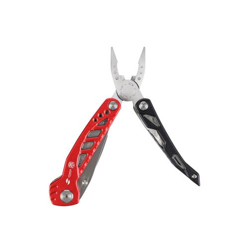 Мультитул Stinger, 105x30 мм, 11 функций, сталь/алюминий, красно-чёрный; - купить необычные подарки в Воронеже