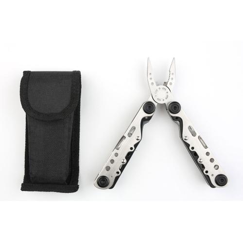 Мультитул Stinger, 105x40 мм, 13 функций, сталь, серебристо-чёрный; - купить именные сувениры в Воронеже